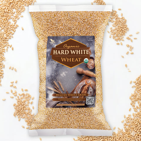 Certified Organic Hard White Wheat Berries - Mill Direct, Non-GMO