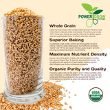 Certified Organic Hard White Wheat Berries - Mill Direct, Non-GMO