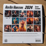 Chicken Calendar - Red Hot Roosters Wall Calendar 2024