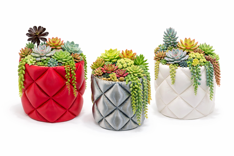 large decorative plant pots indoor Pillow Planter – Modern Quilted Decorative Plant Pot for Succulents & – PowerGrow Systems & Utah Hydroponics