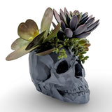 Modern Skull Planter – Geometric Skull Pot for Succulents & Home or Office Décor