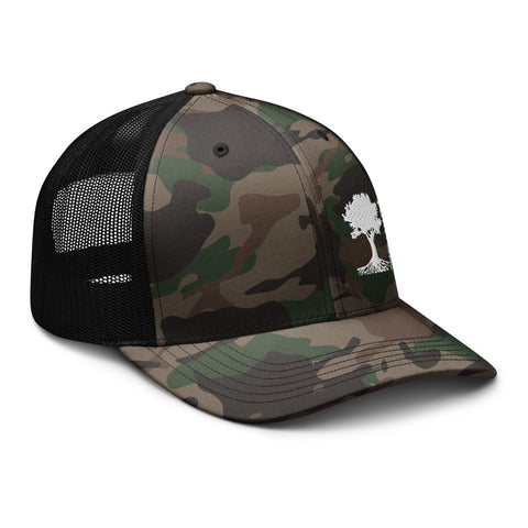 Root House Patch Hat - Camo Trucker — ROOT HOUSE Coffee + Shop