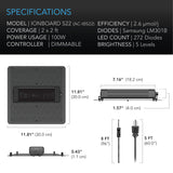 AC Infinity IONBOARD S22 - LED Grow Light for 2'x2' Coverage