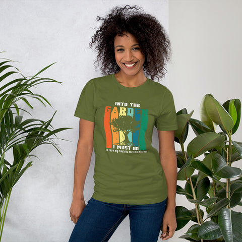 plant seeds grow gardens shirt Into the Garden Unisex T-Shirt Black Heather / 4XL